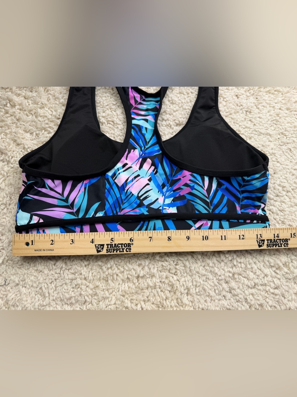WMNS Racerback Padded Sports Bra/Swim Top - Picture 3 of 5